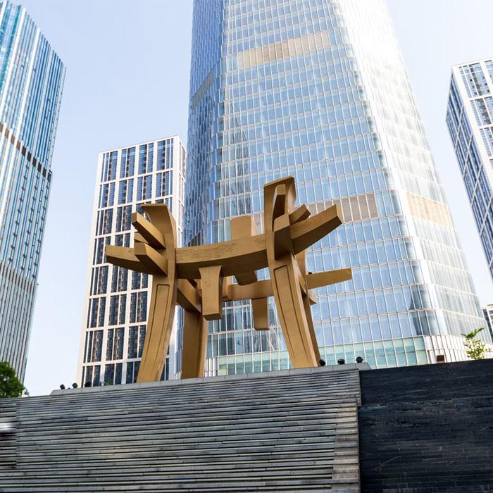 大型景觀不銹鋼雕塑_不銹鋼雕塑場景_景觀不銹鋼雕塑定制廠家