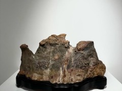 文人賞物，彩靈璧珍珠石，金山永固