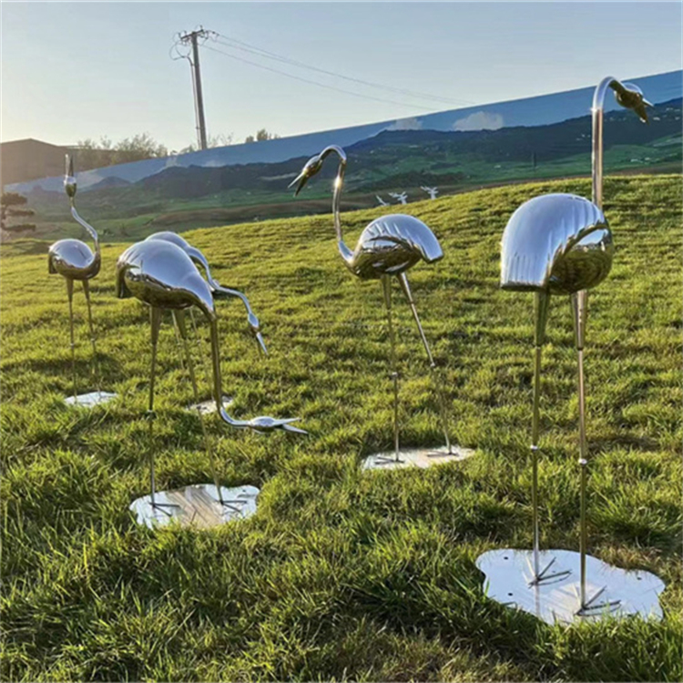 動物抽象雕塑不銹鋼雕塑_雕像不銹鋼雕塑_不銹鋼動物雕塑定制