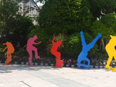 玻璃鋼運動雕塑造型激發(fā)人們的運動意識