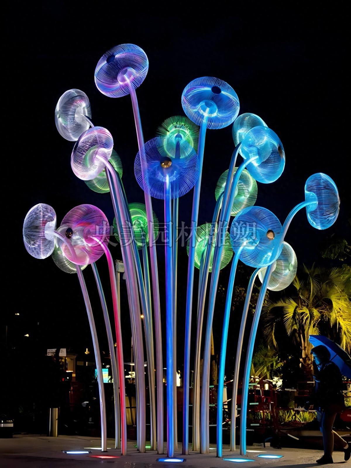 公園不銹鋼雕塑_蒲公英工藝品_戶外不銹鋼蒲公英雕塑