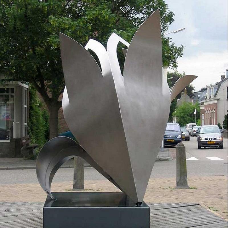 訂制不銹鋼公園抽象景觀雕塑_抽象雕塑廠_抽象雕塑設計理念