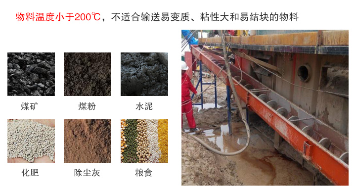 長距離螺旋輸送機物料